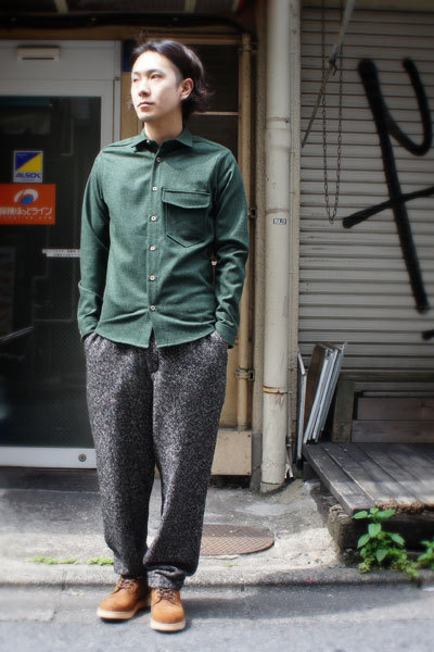 FRANK LEDER ローデンウール ワイドパンツ スラックス-