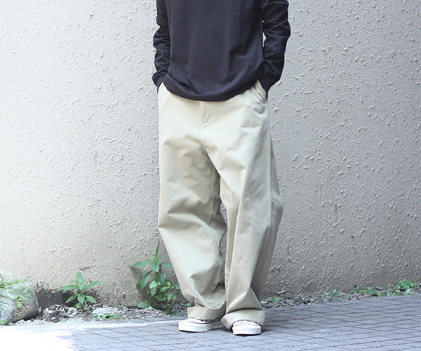 AURALEE 2018AW WASHED FINX CHINO WIDE PANTS | andPheb Staff Blog