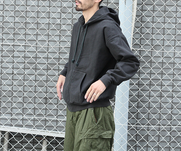 AURALEE super milled sweat zip parka - パーカー