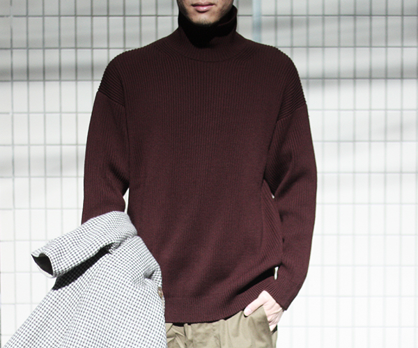 AURALEE  SUPERFINE KNIT TURTLE NECK P/Oサイズ5ネイビー