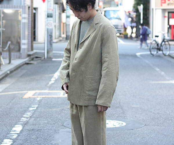 誠実 タグ付 auralee washed linen jacket サイズ4 gefert.com.br