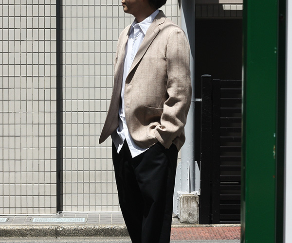 AURALEE,LINEN WOOL SILK SHARK SKIN JACKET. | andPheb Staff Blog