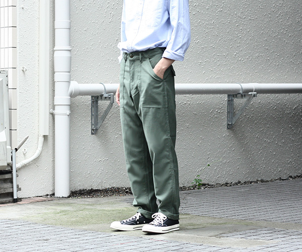 GUNG HO ,別注 WHITE TAG TAPERED FIT FATIGUE PANTS. | andPheb Staff 