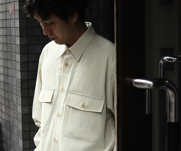 7/5(金)発売 AURALEE WOOL MAX GABAGINE SHIRT | andPheb Staff Blog