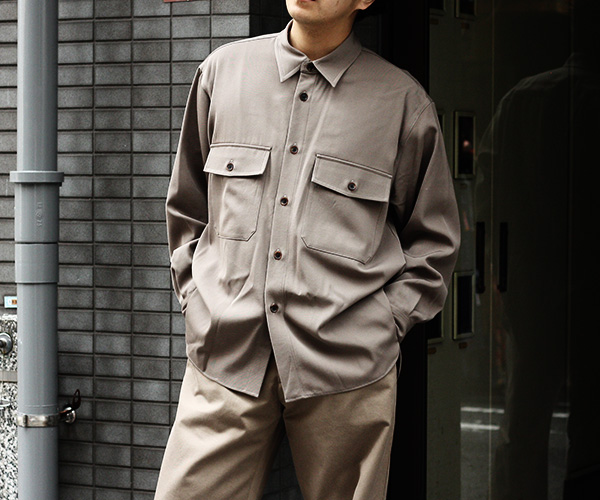 7/5(金)発売 AURALEE WOOL MAX GABAGINE SHIRT | andPheb Staff Blog