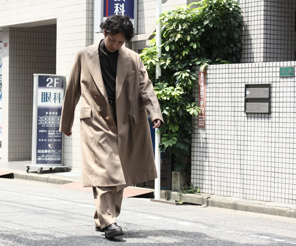 AURALEE◇19AW/LIGHT MELTON DOUBLE-BREASTED COAT/チェスターコート/5