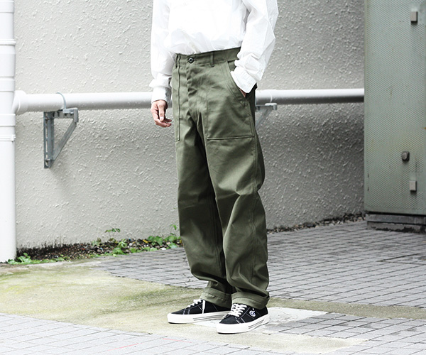 再入荷】CIOTA/シオタ “SUVIN COTTON REVERSED SATIN FATIGUE PANTS