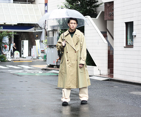 オーラリー finx chambray big trench coatトレンチコート