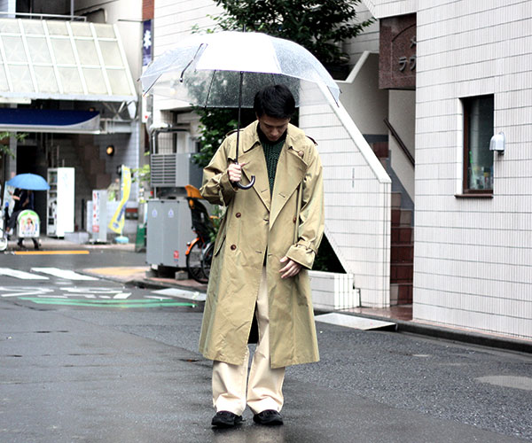 トレンチコートAURALEE FINX CHAMBRAY BIG TRENCH COAT 3 - トレンチコート