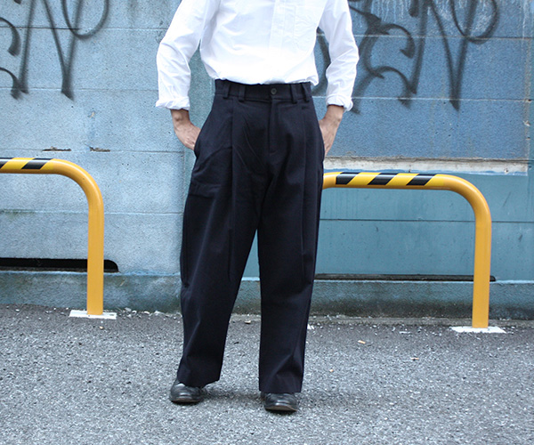 STUDIO NICHOLSON wool twill pants - カジュアルパンツ