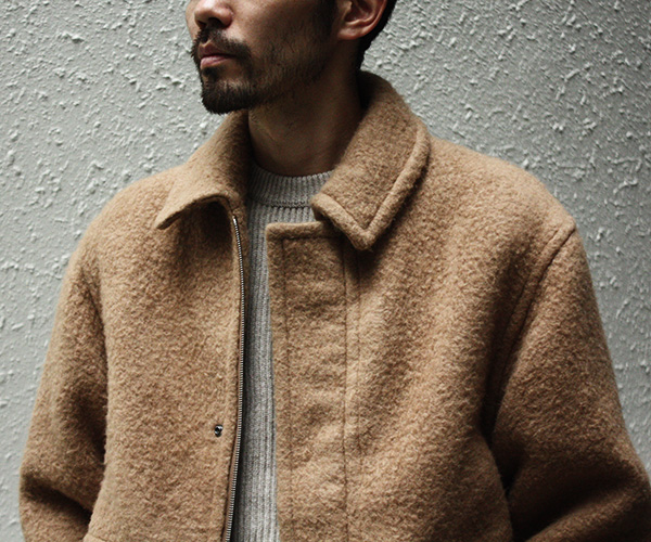 9/25(水)発売 AURALEE “BABY CAMEL BRUSHED MELTON BLOUSON” | andPheb