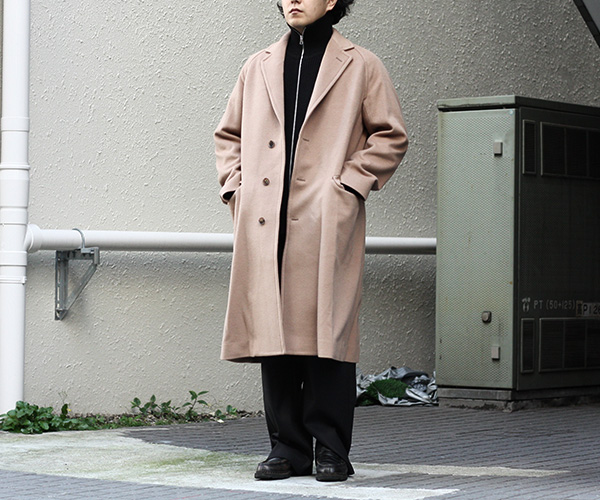 COAT】AURALEE CASHMERE WOOL MOSSER CHESTERFILED COAT | andPheb ...