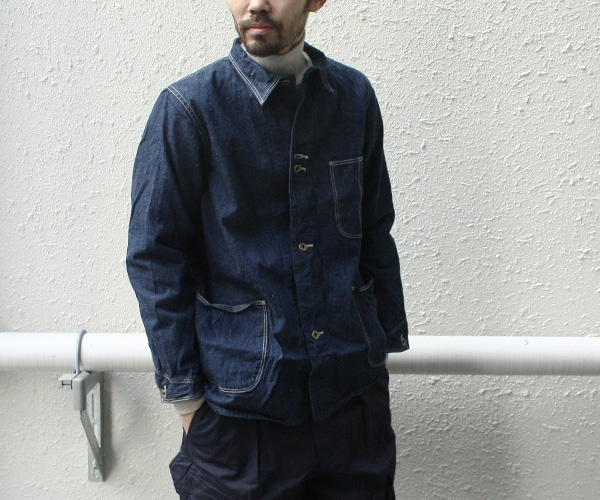 特注品orslow 40s coverall オアスロウ 40sデニムカバーオール　1 ジャケット・アウター