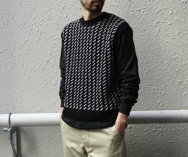 BATONER 20SS START!! BIRD'S EYE JACQUARD VEST . | andPheb Staff Blog