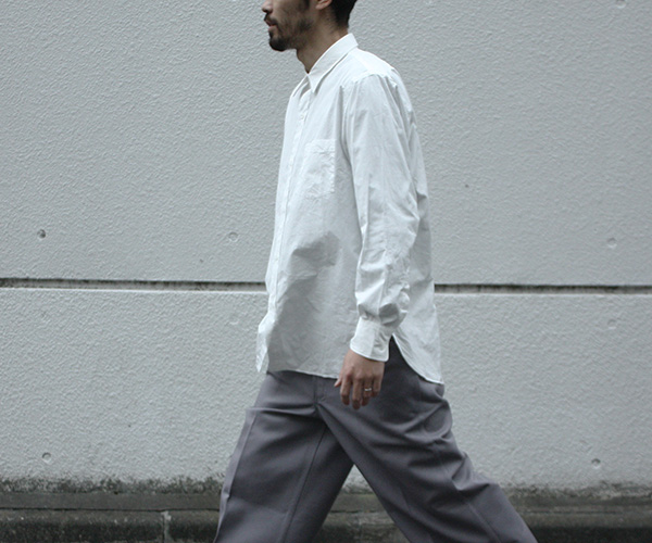 12/23販売開始!!HERILL SUVIN COTTON REGULAR COLLAR SHIRTS