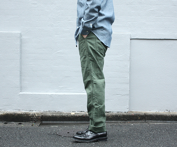 ReStock】orSlow US ARMY FATIGUE PANTS Zipper Fly | andPheb Staff Blog
