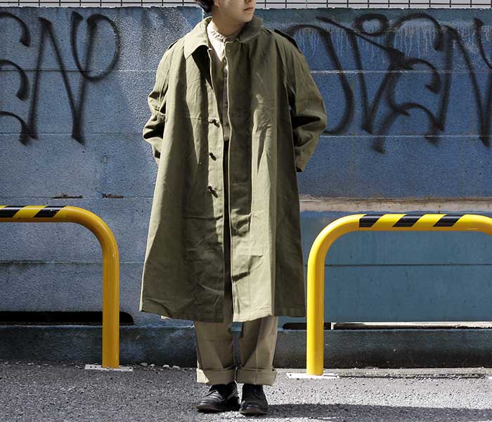 DEADSTOCK ,FRENCH ARMY MOTORCYCLE COAT . | andPheb Staff Blog
