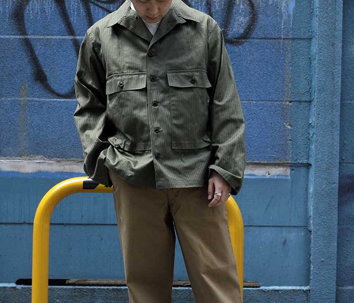 WAREHOUSE. U.S.N. HERRINGBONE UTILITY JACKET.激レアモデルを復刻 ...