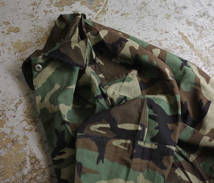 DEAD STOCK】WOODLAND CAMO BDU COMBAT JACKET | andPheb Staff Blog