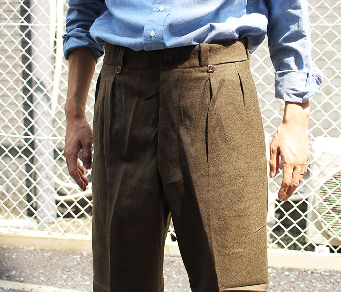 40's French Vintage WOOL FARMERS PANTS | legaleagle.co.nz