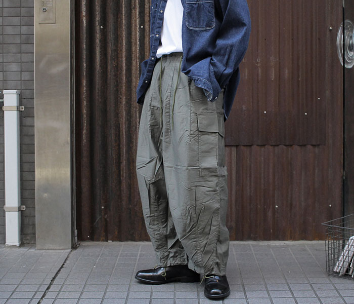 NEEDLES ニードルス H.D.PANTS ヒザデル カーゴパンツ カーキ-