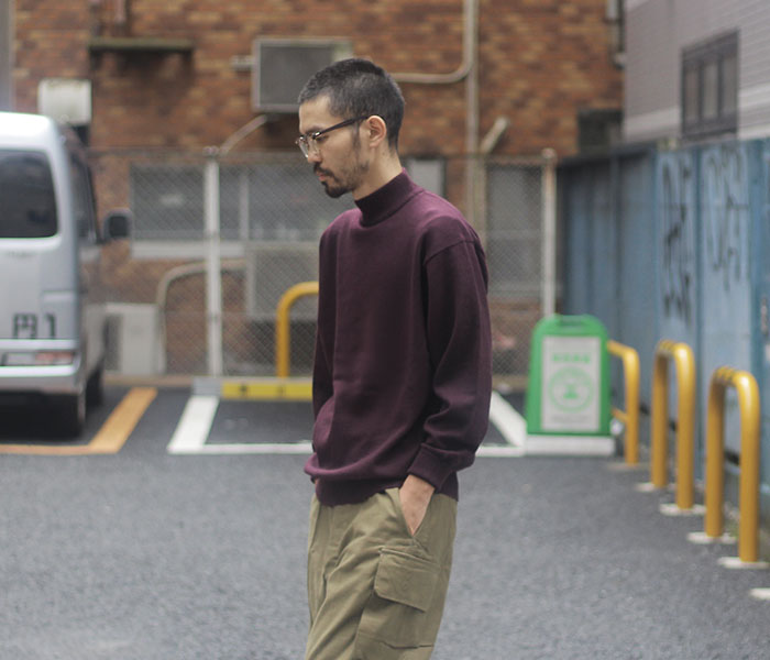 送料無料（一部地域を除く）】 HERILL CASHMERE VINTAGE MOCK NECK