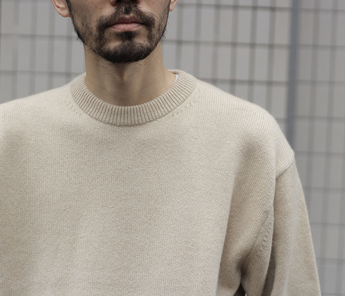 通販オンラインストア 22aw ヘリル GOLDENCASH CASHMERE CREW KNIT