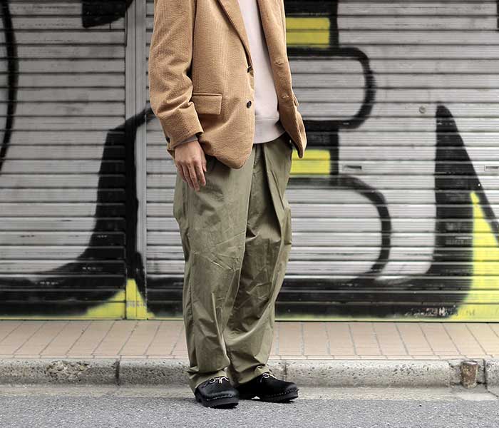 MAINU マイヌ Ny/C Double Front Gurkha Pants-