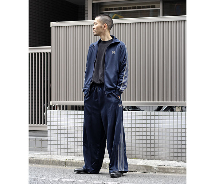 Needles トラックパンツ ネイビー 21aw | tradexautomotive.com