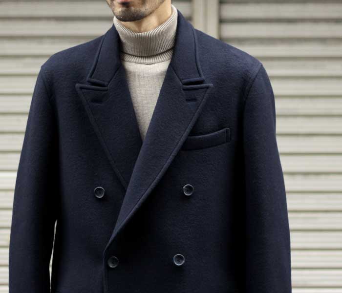 SCYE Wool Cashmere Melton D.B. Short Coat | andPheb Staff Blog