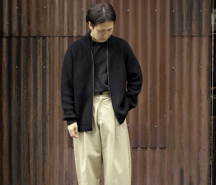 BATONER 「COTTON SIGNATURE DRIVERS KNIT」