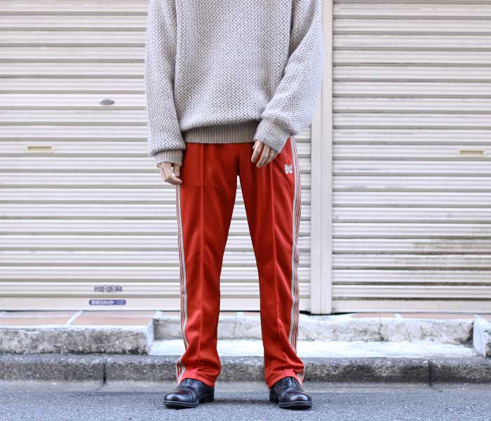 needles 22ss トラックパンツ ストレート 赤 RED XS-