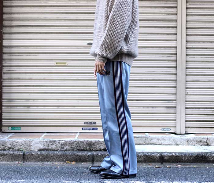 22SS Needles Track Pant sax ストレートメンズ - その他