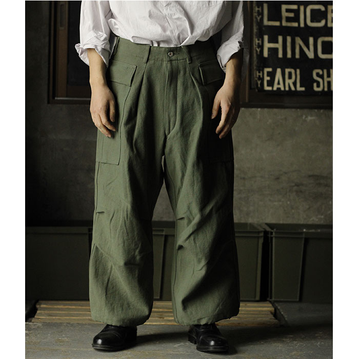 人気TOP herill ヘリル Denim Cargo Pants デニムカーゴパンツ