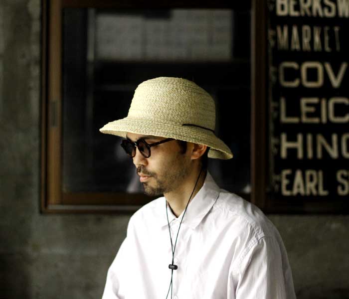 ENGINEERED GARMENTS ガーメンツ ロングブリムストローハットけその