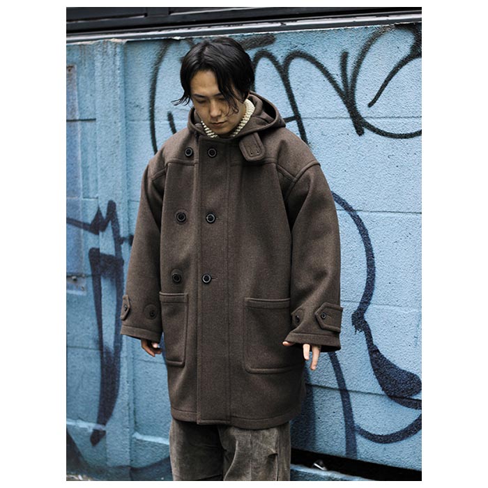 HERILL ヘリル 22AW Blacksheep Dufflcoat ブラックシープダッフルコート ワイン 2