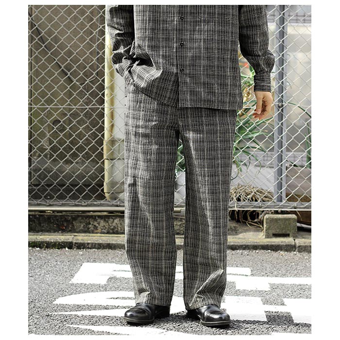 FILMELANGE GLEN CHECK SLACKS チェック パンツ - スラックス