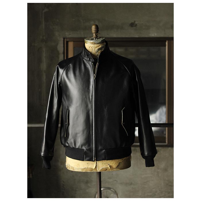 LeatherA.PRESSE Leather Sports Jacket 23SS モカ