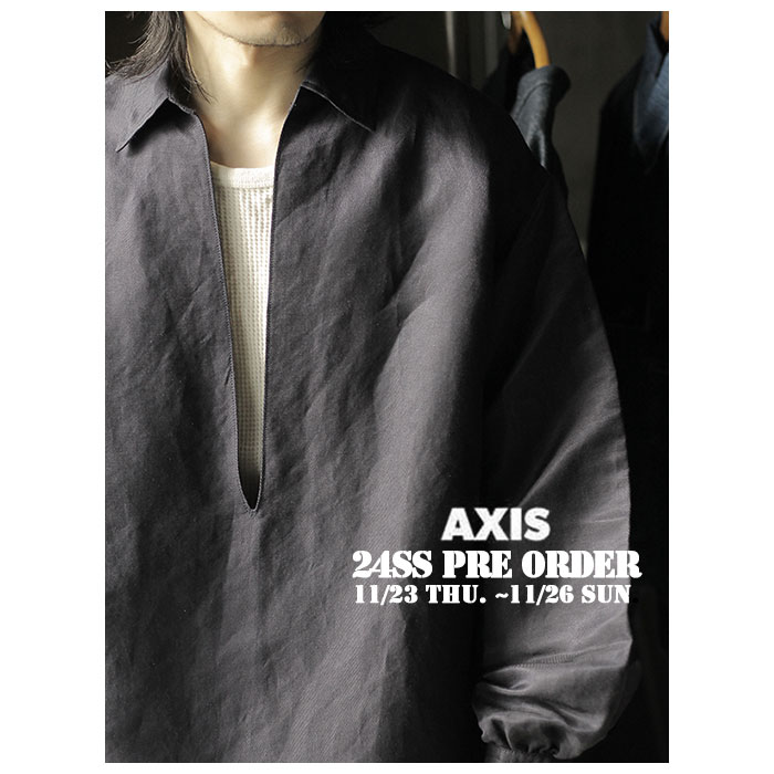 AXIS / Skipper Shirts(BLACK)stein