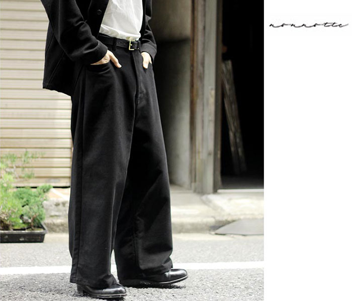 MATSUFUJI マツフジ 22SS MOLESKIN STRAIGHT TROUSERS