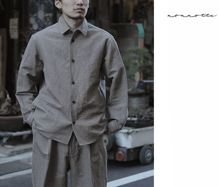 ノノット NONNOTTE オーバーサイズド シャツ コート ジオ