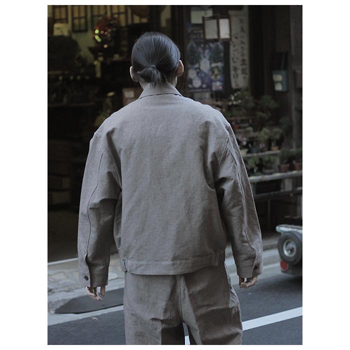 ノノット NONNOTTE ジップアップ ブルゾン ジオメトリック