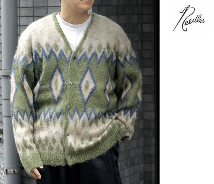 ニードルズ NEEDLES ダイヤモンド モヘア カーディガン Mohair