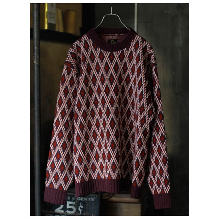 Needles クルーネックニットセーター　nordic ニードルズ/Needles Crew Neck Sweater - Nordic [セーター