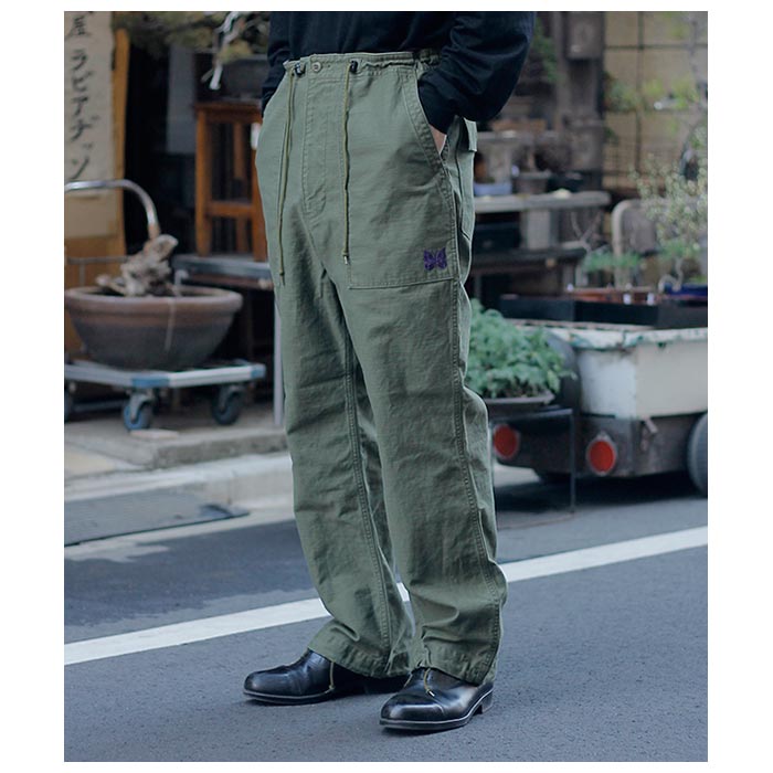 ニードルズ NEEDLES ストリング ファティーグパンツ バック