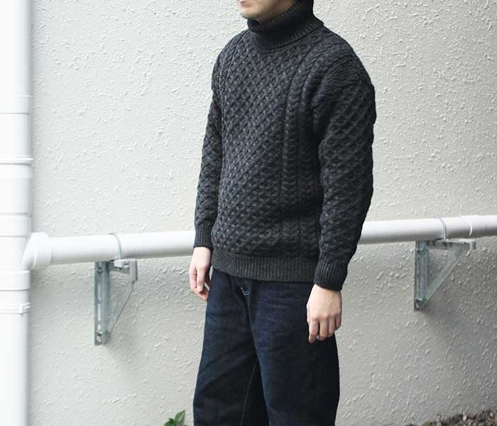 アランクラフト Aran Crafts Ireland ニット タートルネック