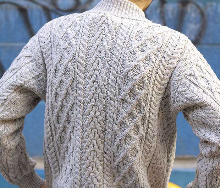 アランクラフト Aran Crafts Ireland フルジップ カーディガン