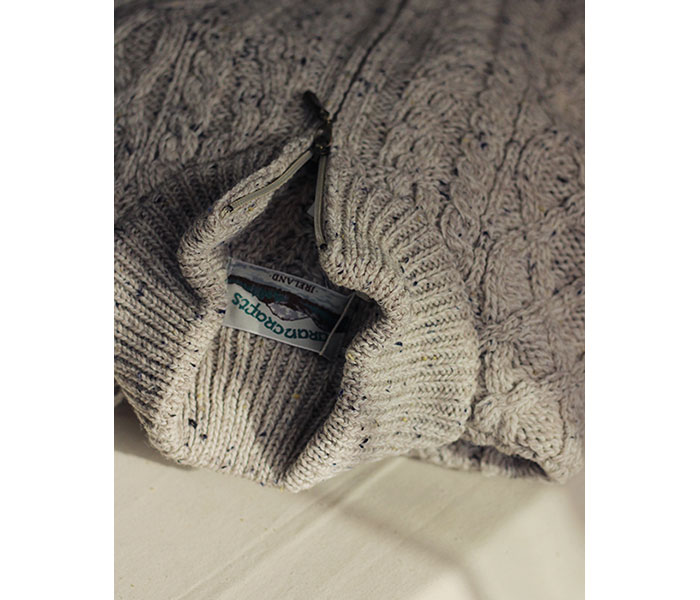 アランクラフト Aran Crafts Ireland フルジップ カーディガン