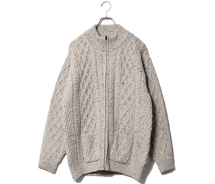 アランクラフト Aran Crafts Ireland フルジップ カーディガン