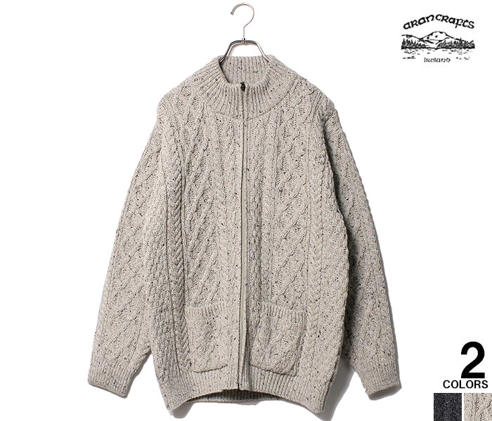 アランクラフト Aran Crafts Ireland フルジップ カーディガン